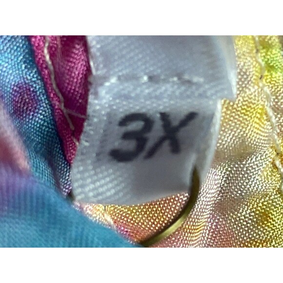 F. Johnny Was Silk 3X Top Multicolor Blouse High Neck NWT $280 - Picture 5 of 8